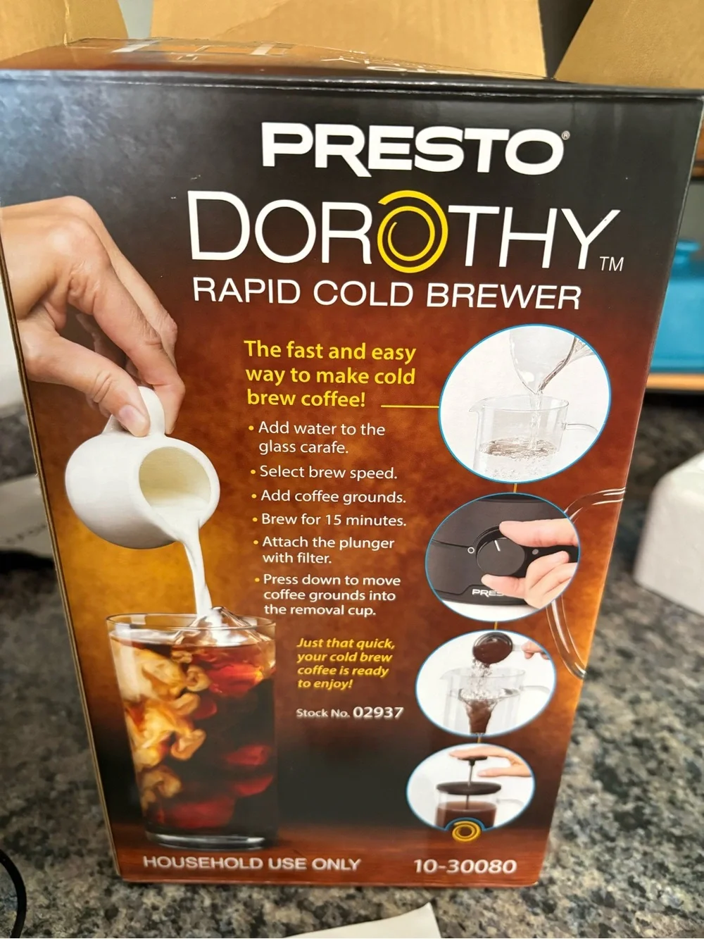 Presto Dorothy Rapid Cold Brewer Coffee Maker Electric Iced Brew Machine‎ 02937